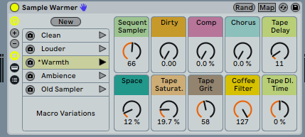 Screenshot of Sample Warmer